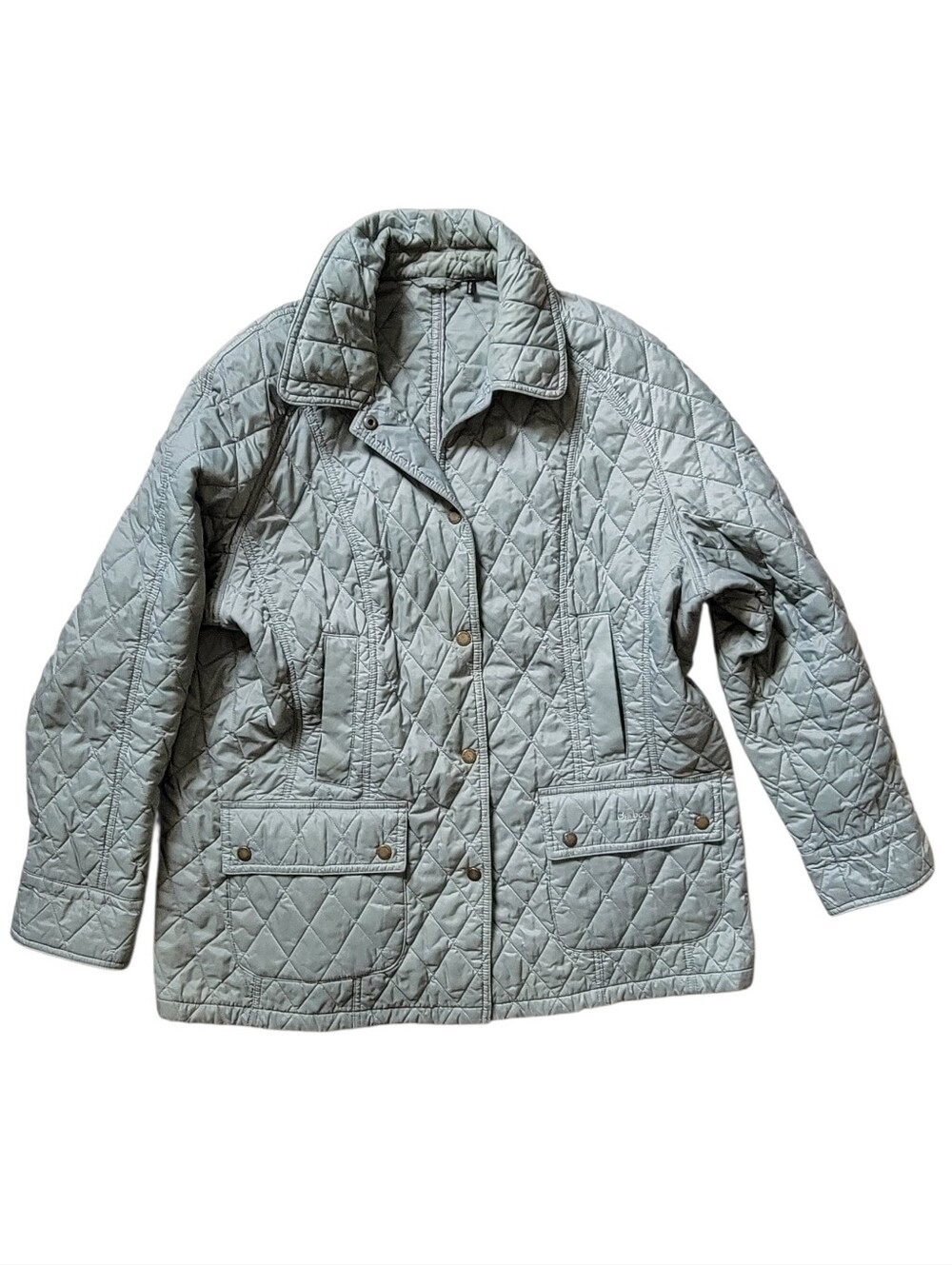 BARBOUR Quilted Jacket Light Mint Green 16